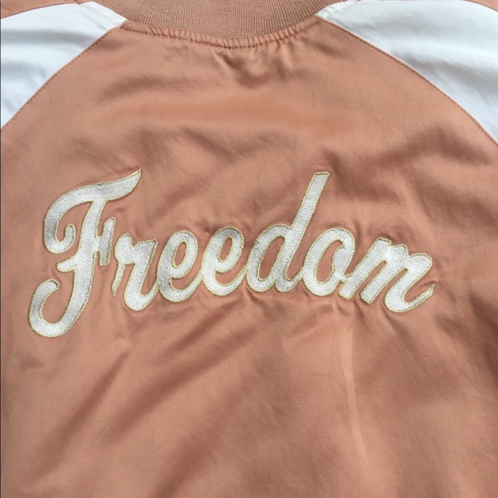 Kendall & Kylie Freedom Satin Bomber Jacket - Picture 6 of 8